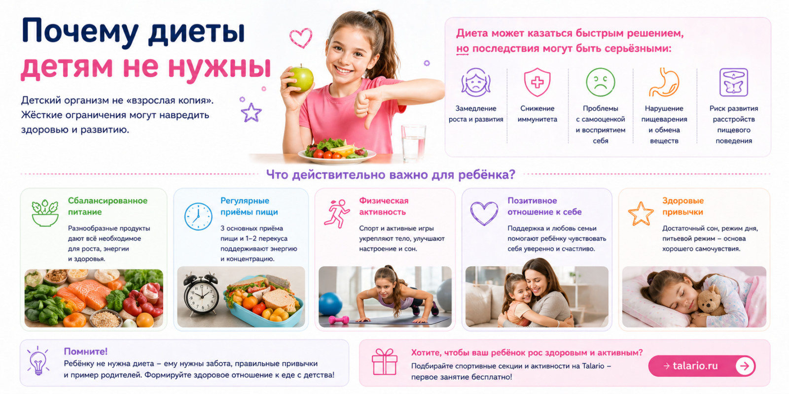 Почему диеты детям не нужны