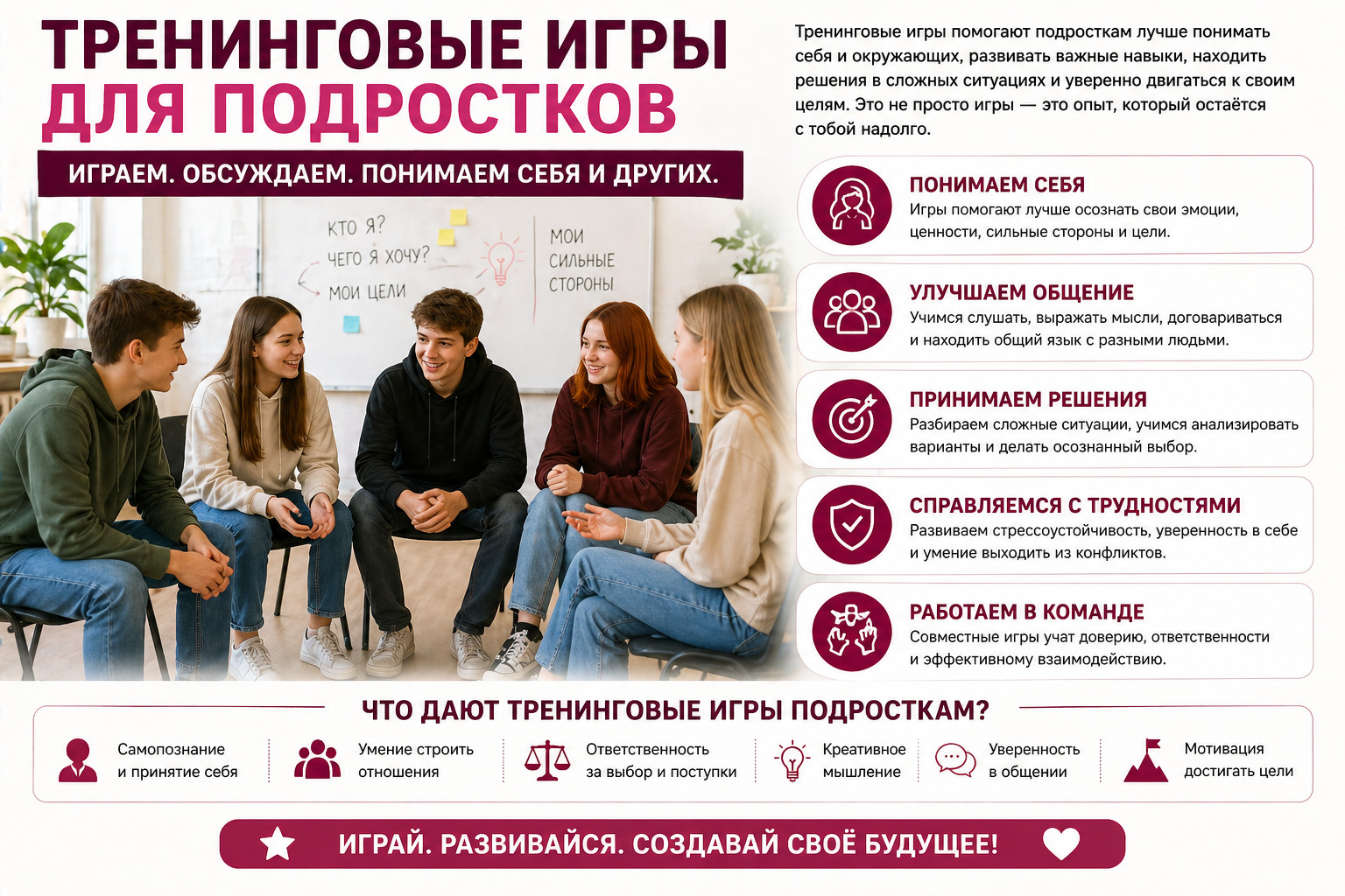 Тренинговые игры для подростков