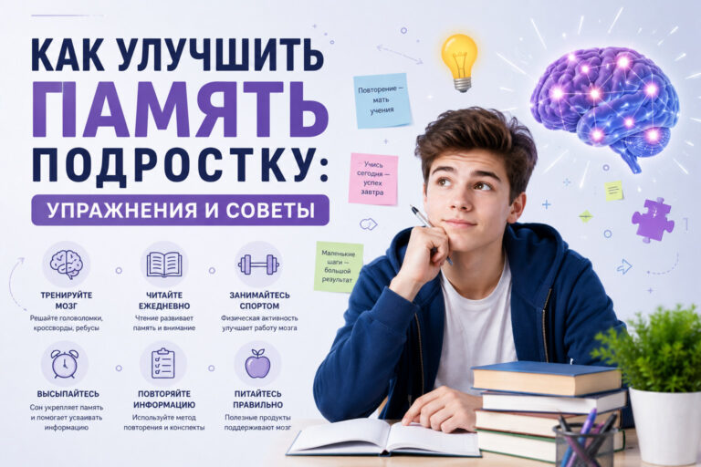 Как улучшить память подростку: упражнения и советы