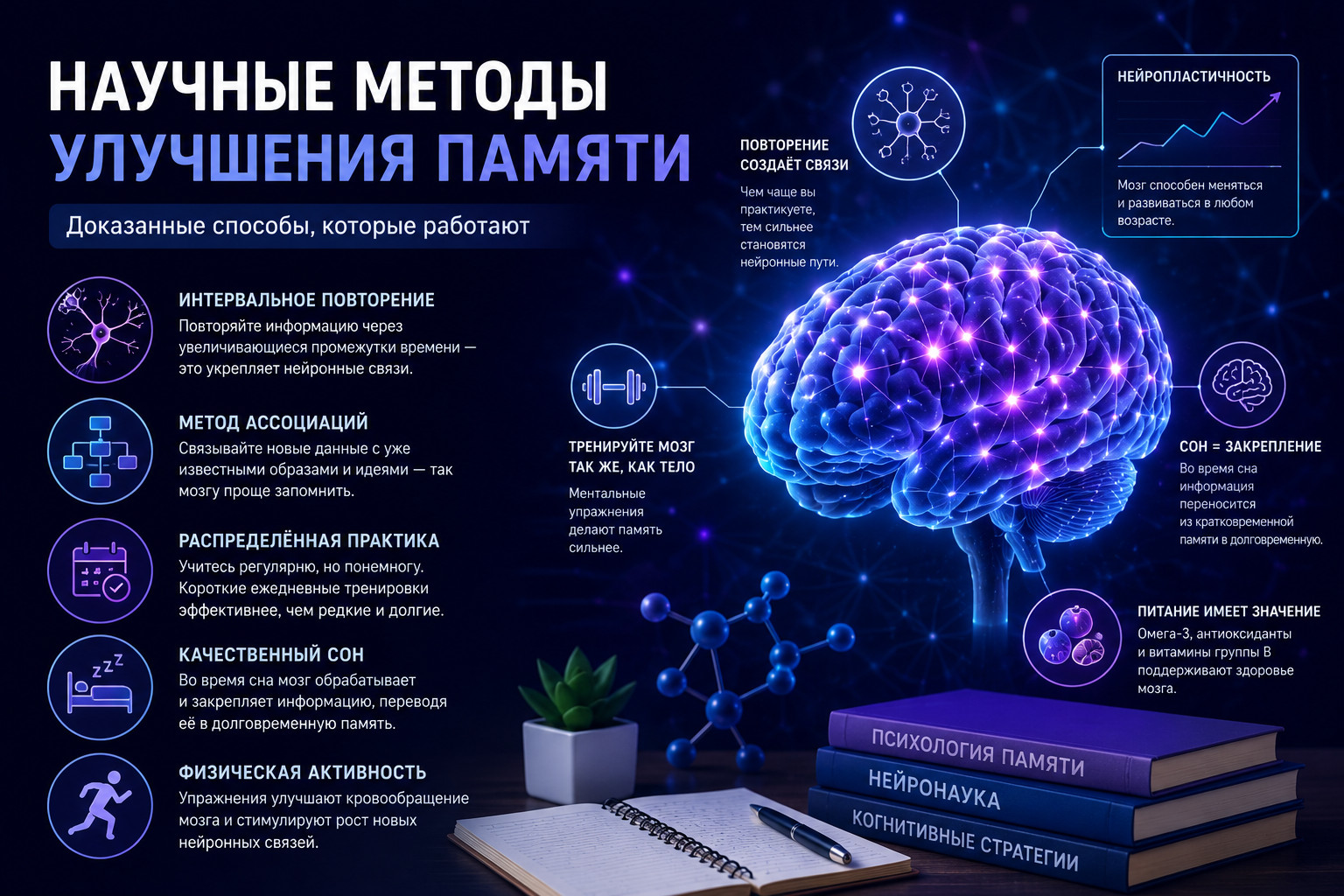 Научные методы улучшения памяти