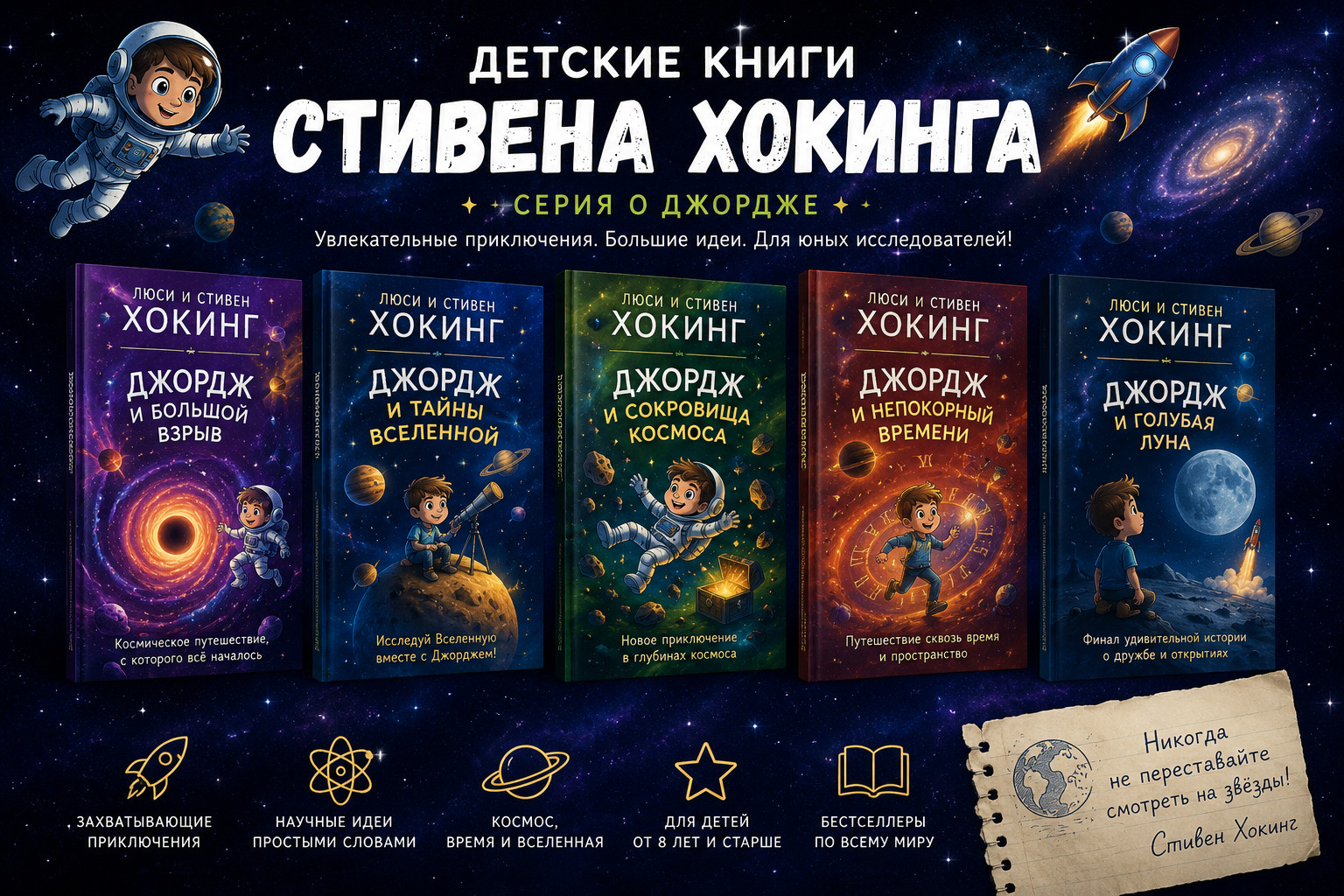 Детские книги Стивена Хокинга