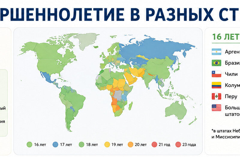 Совершеннолетие в разных странах: возраст и особенности