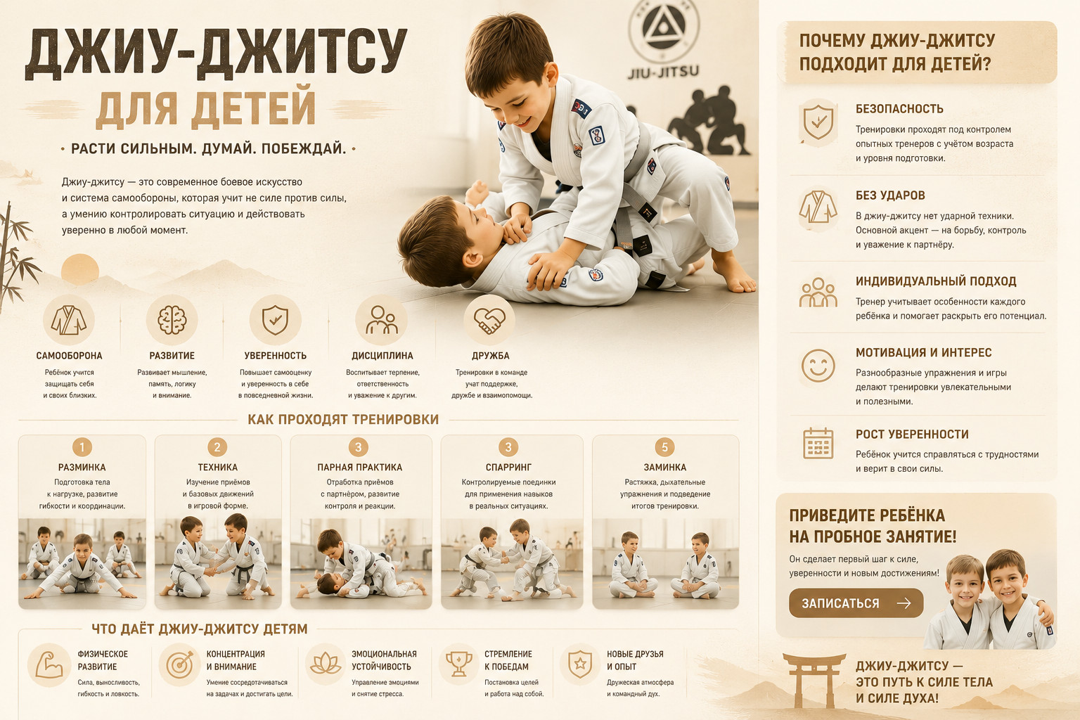 Джиу-джитсу для детей