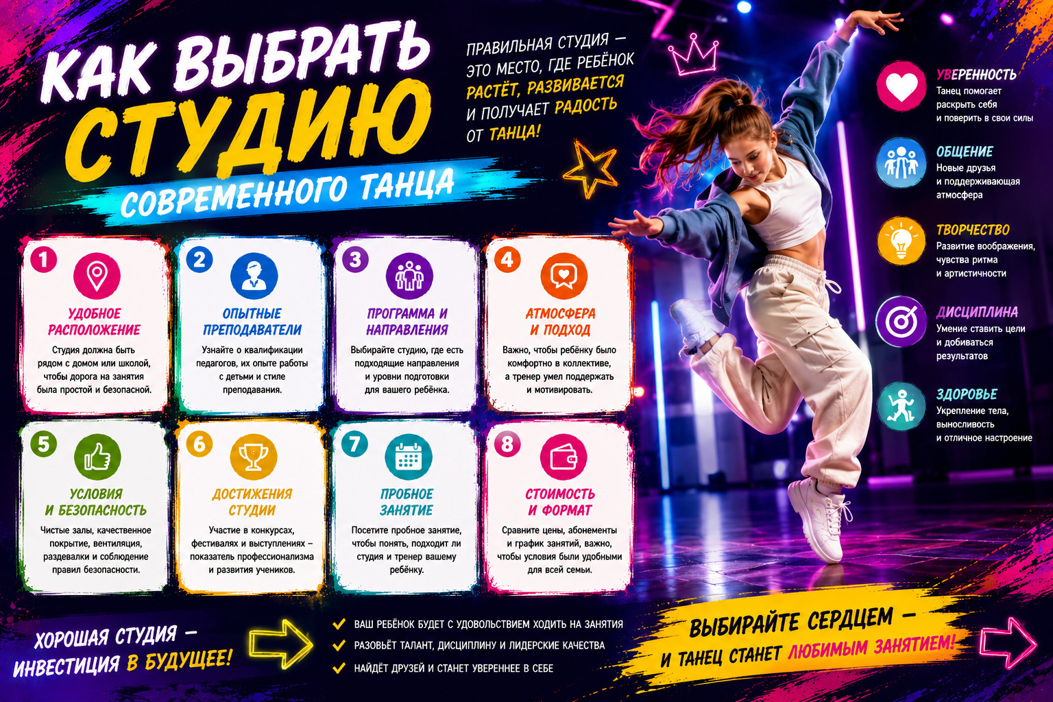Как выбрать студию современного танца
