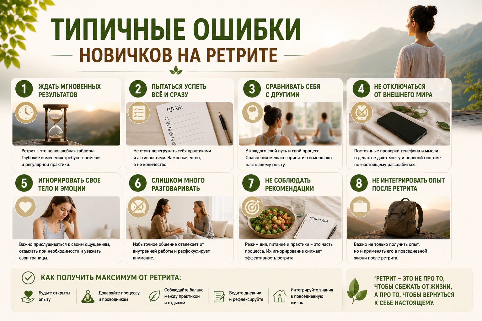Типичные ошибки новичков