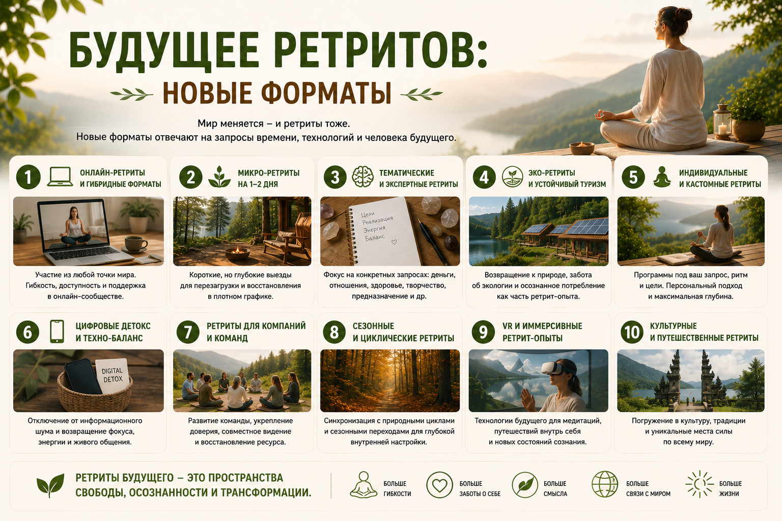 Будущее ретритов: новые форматы

