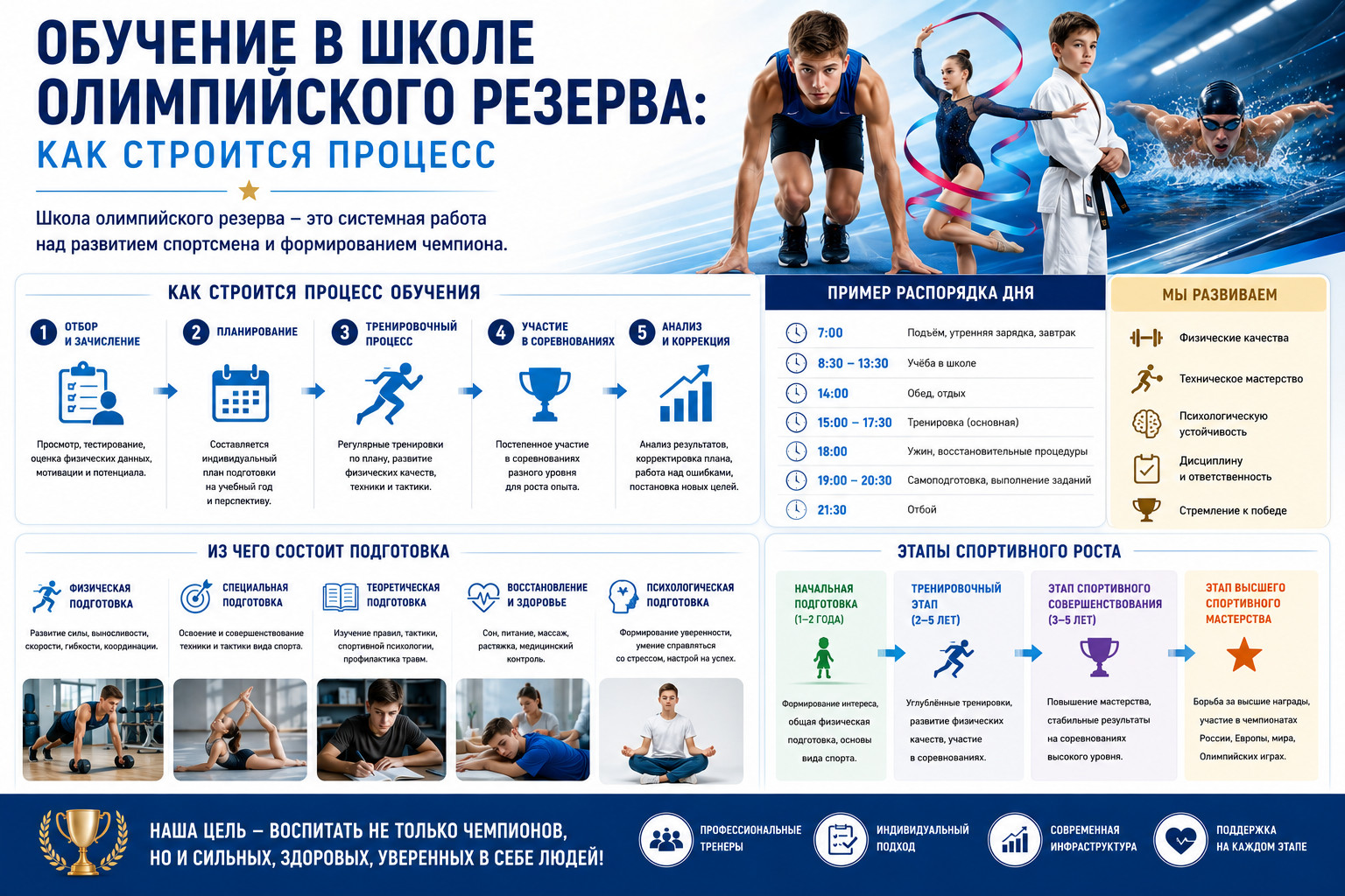 Обучение в школе олимпийского резерва: как строится процесс