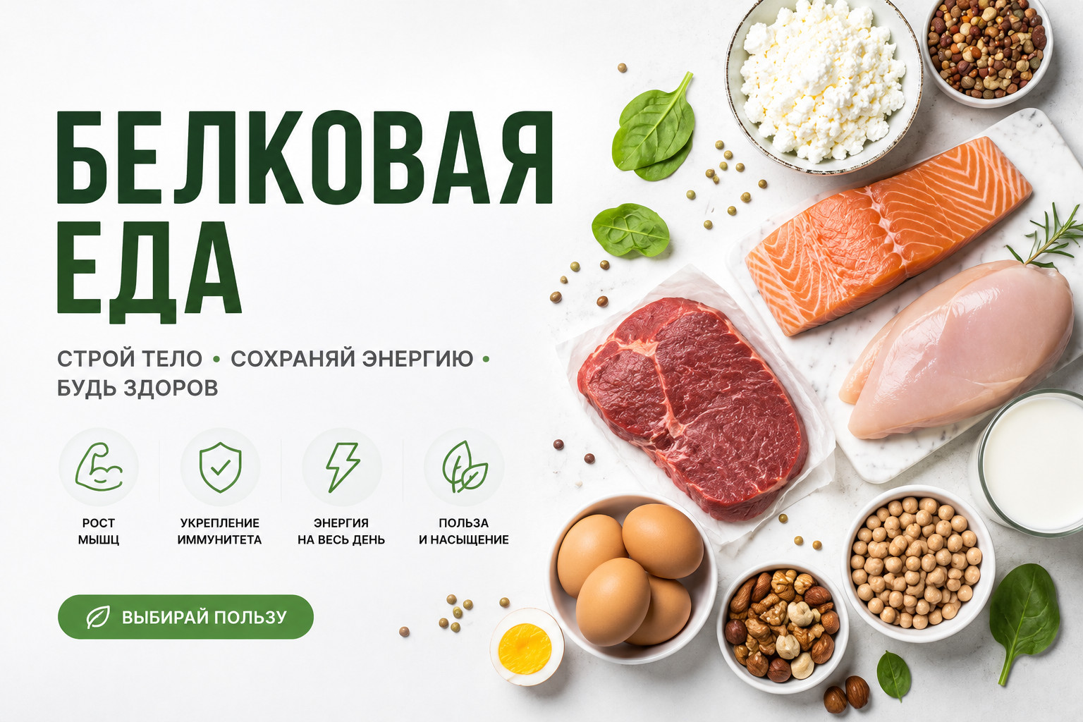 Белковая еда: что есть на ужин для здоровья и стройности