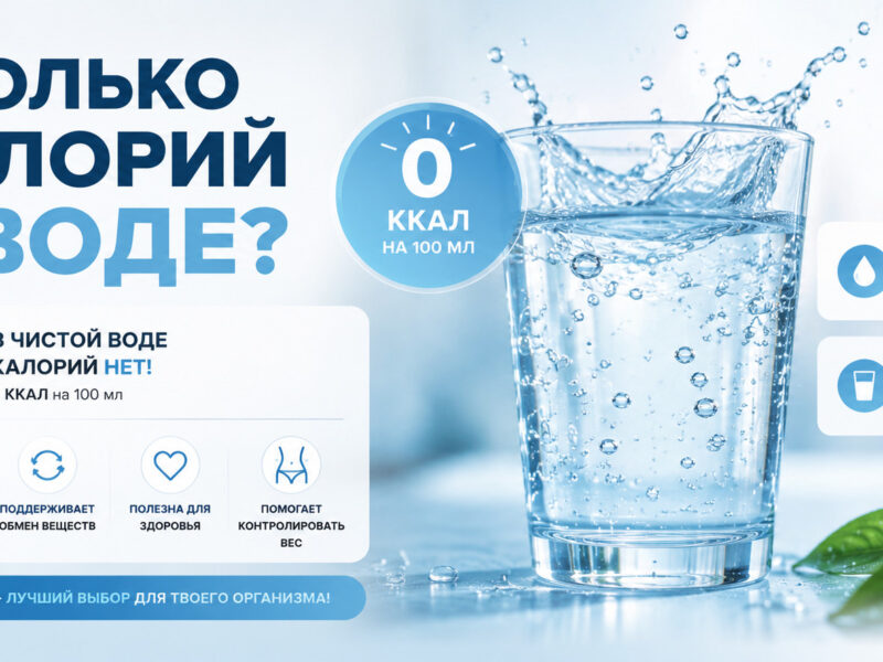 Сколько калорий в воде: калорийность и роль в похудении