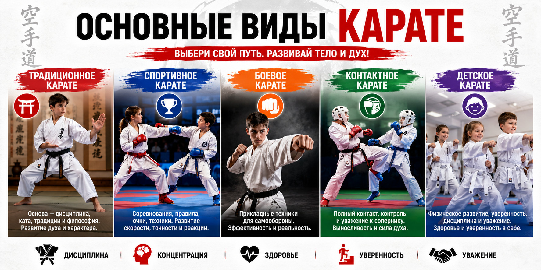 виды карате