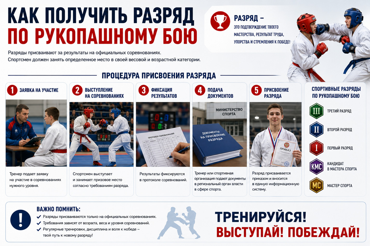 Как получить разряд по рукопашному бою

