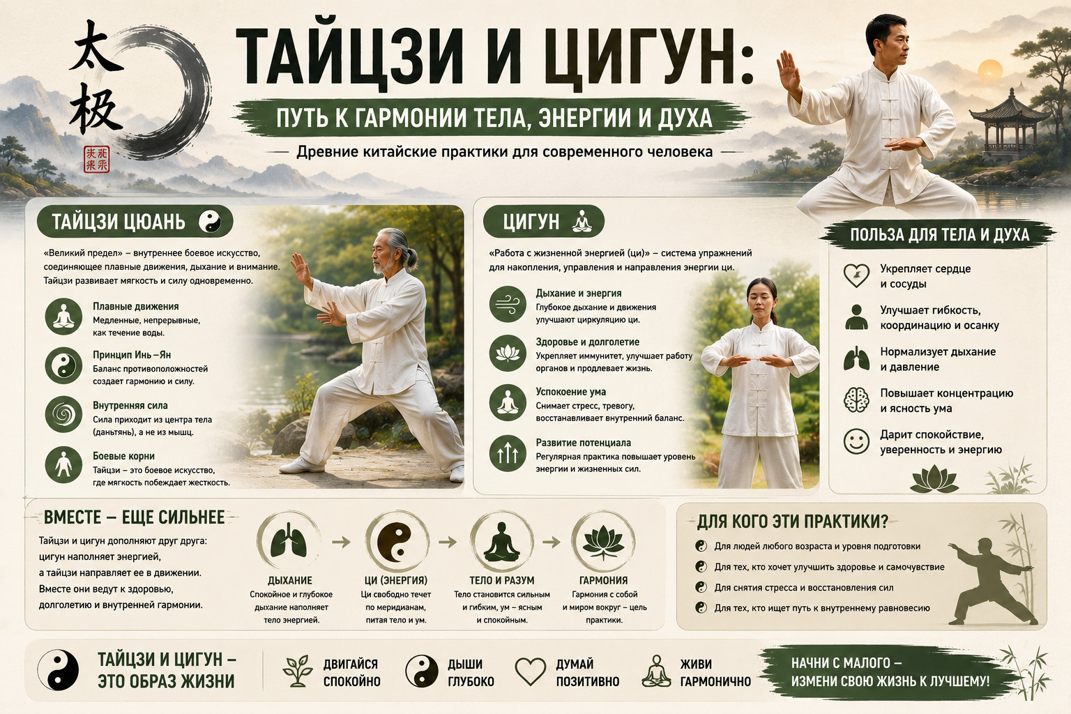 Тайцзи и цигун: путь к гармонии

