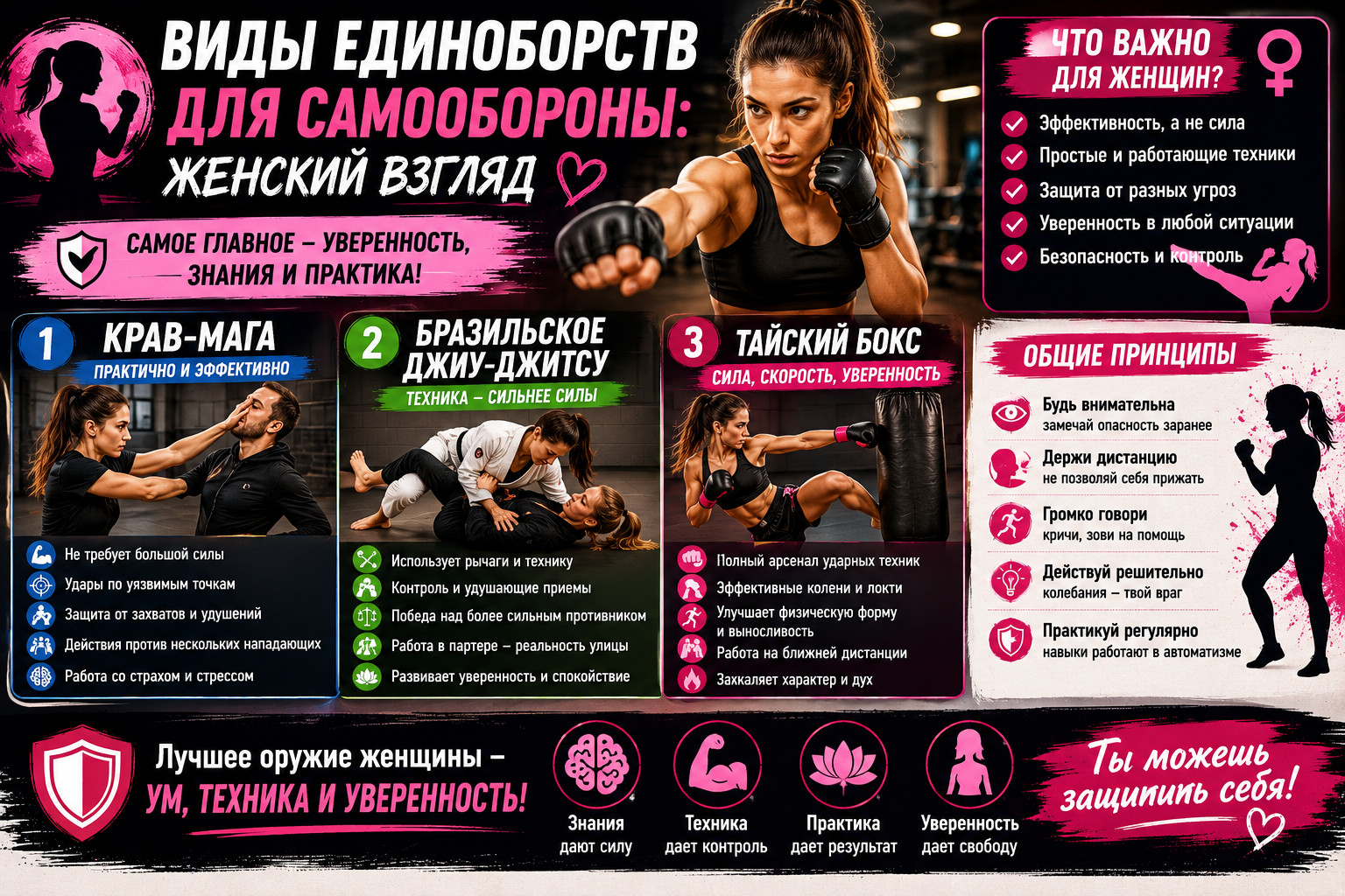 Женская самооборона: техники и уверенность

