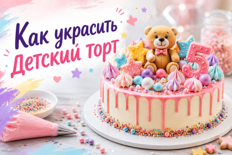 Как украсить детский торт своими руками: 5 идей для дня рождения