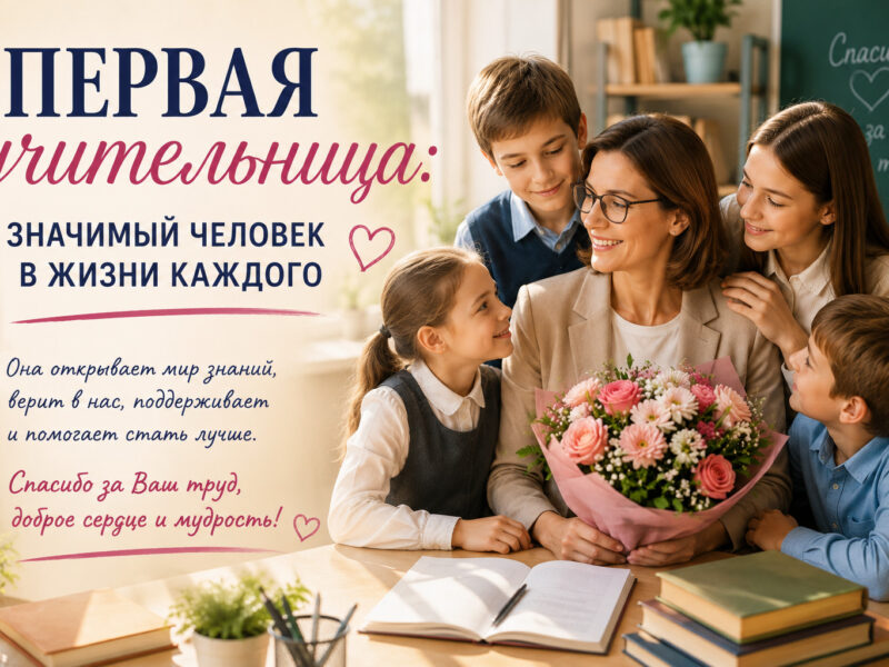 Первая учительница: значимый человек в жизни каждого