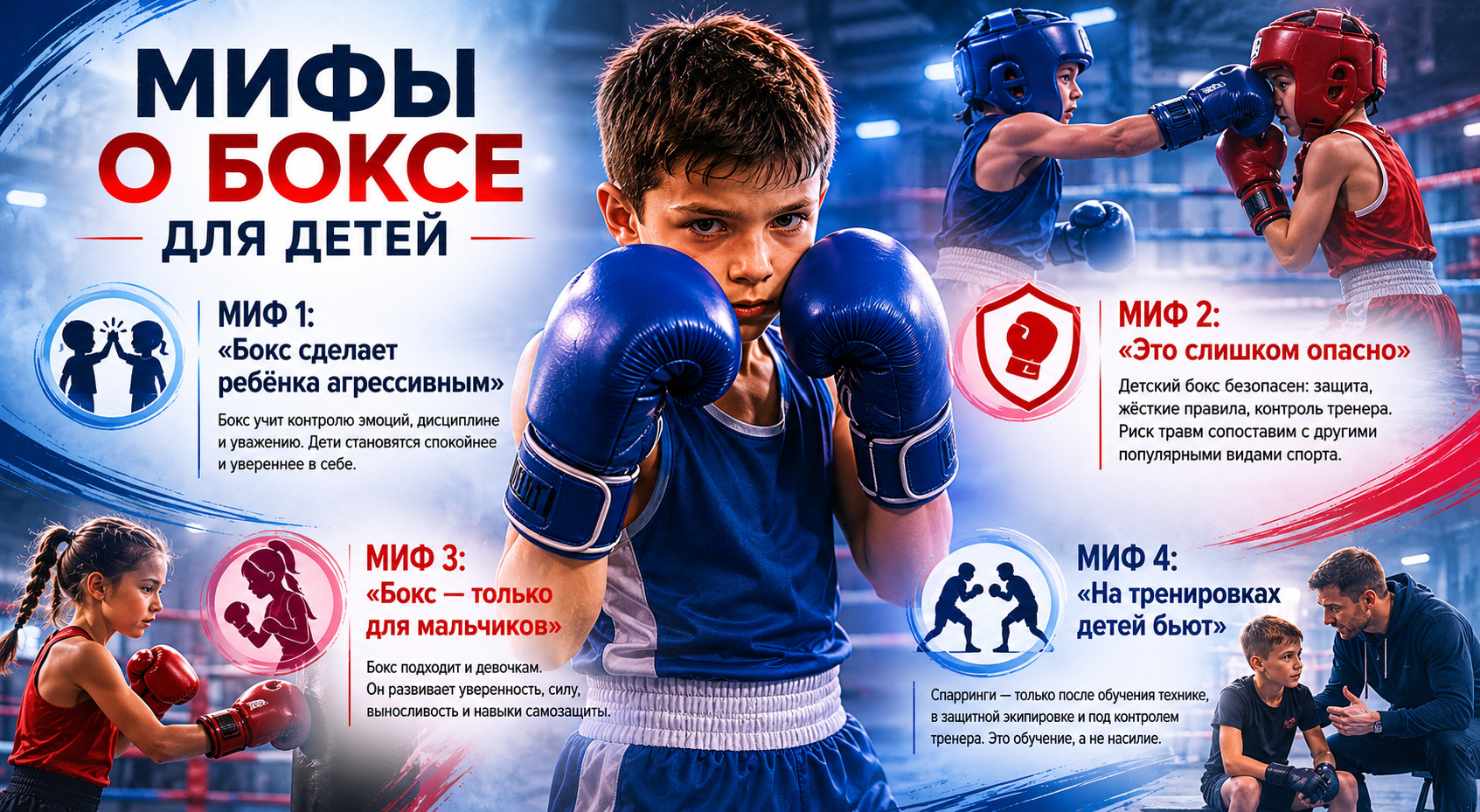 Мифы о боксе для детей

