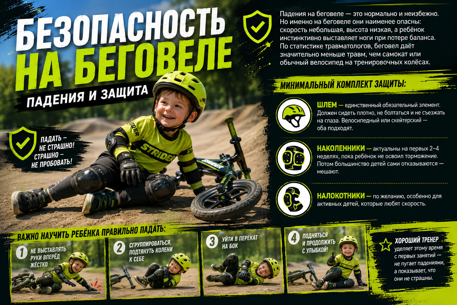 Безопасность на беговеле для детей 