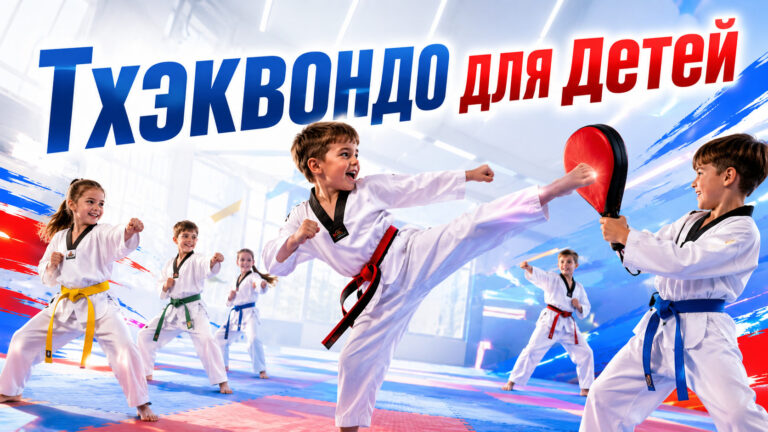 Тхэквондо для детей: гибкость, скорость и первый пояс