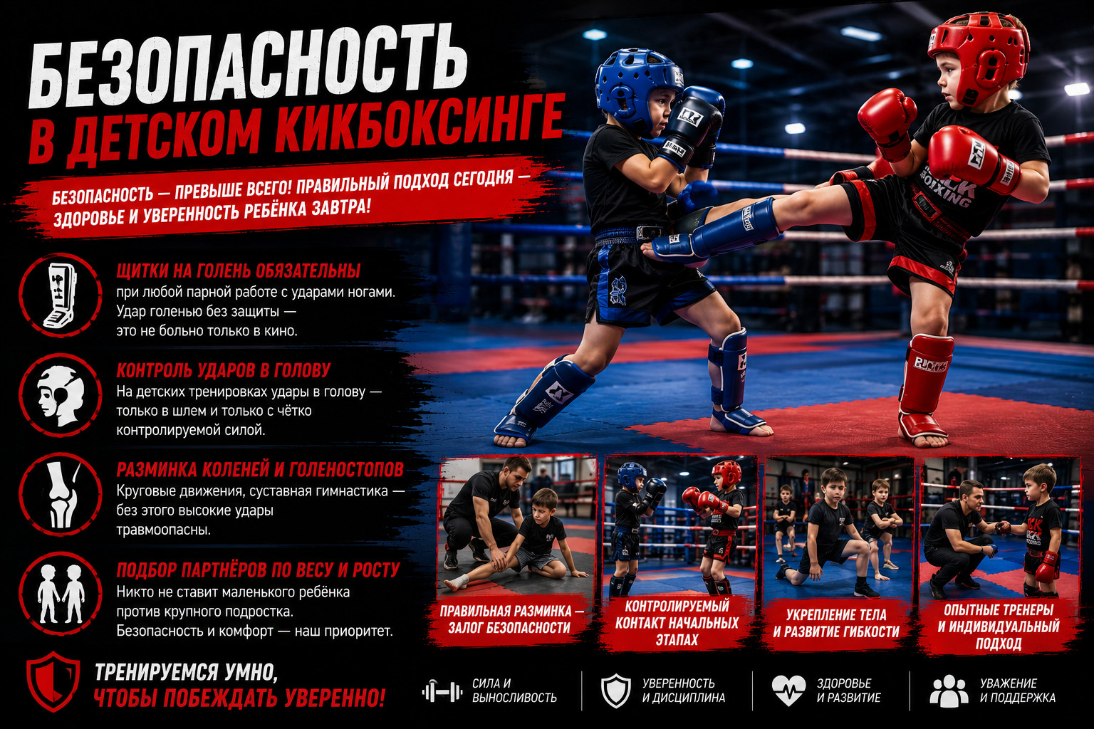 Безопасность в детском кикбоксинге

