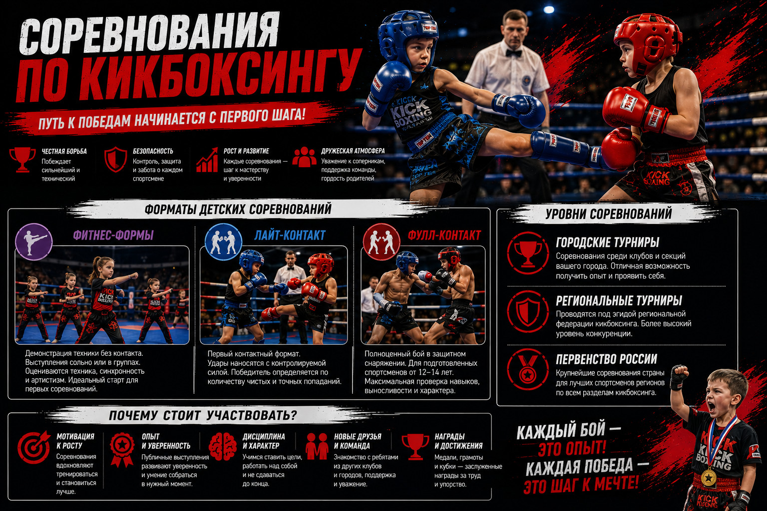 Соревнования по кикбоксингу для детей

