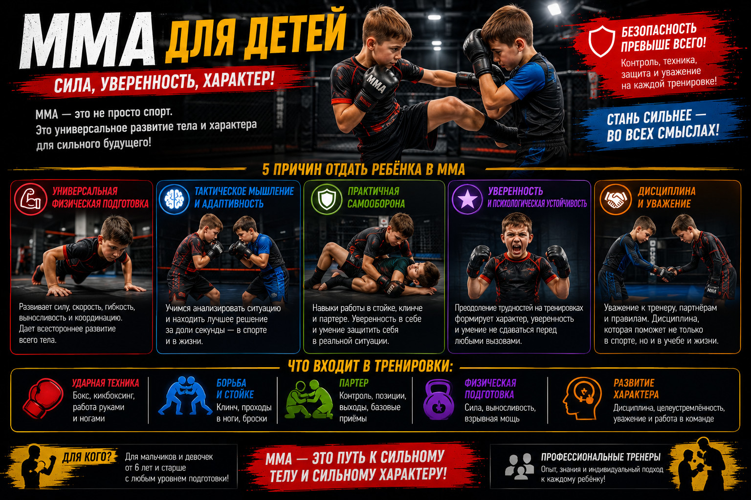 MMA для детей: сила и характер

