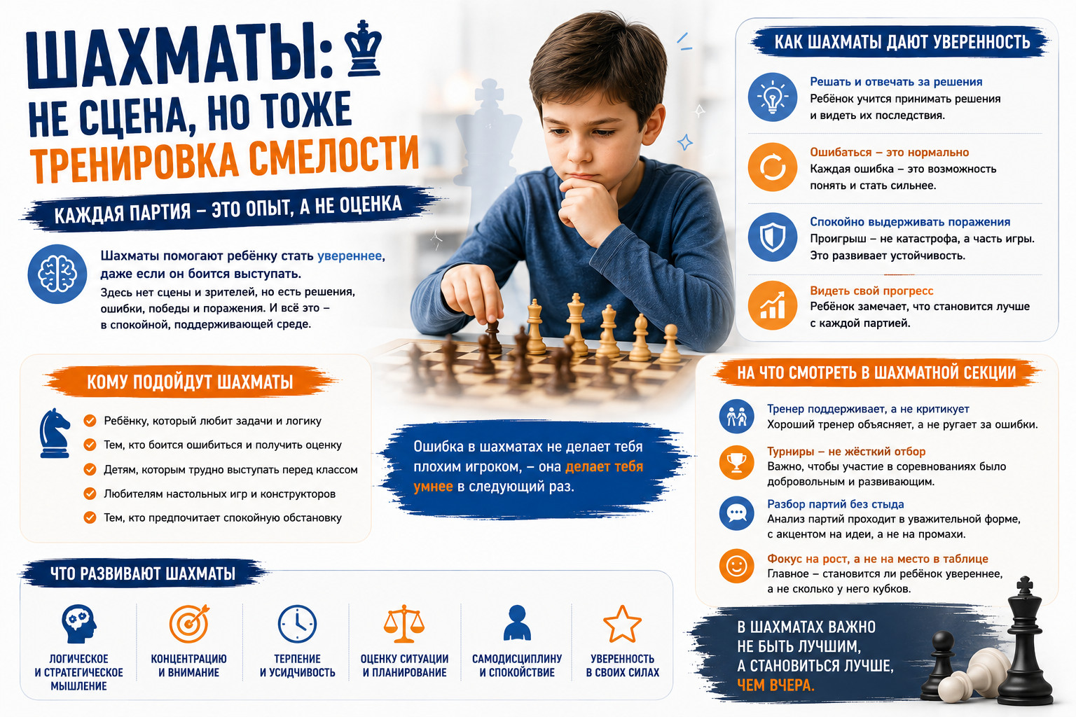 Шахматы для детей: уверенность и развитие