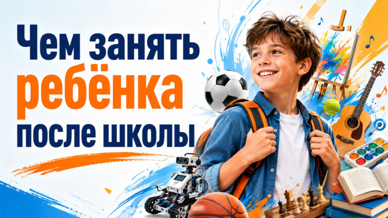 Чем занять ребёнка после школы: кружки вместо телефона и мультиков