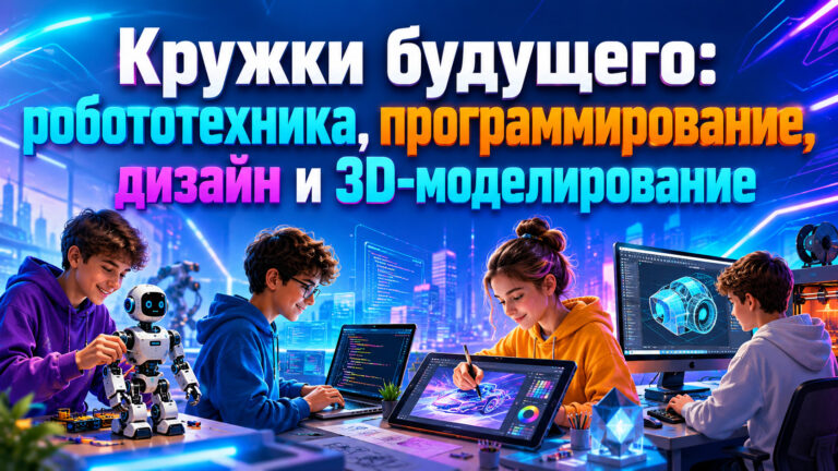 Кружки будущего: робототехника, программирование, дизайн и 3D-моделирование