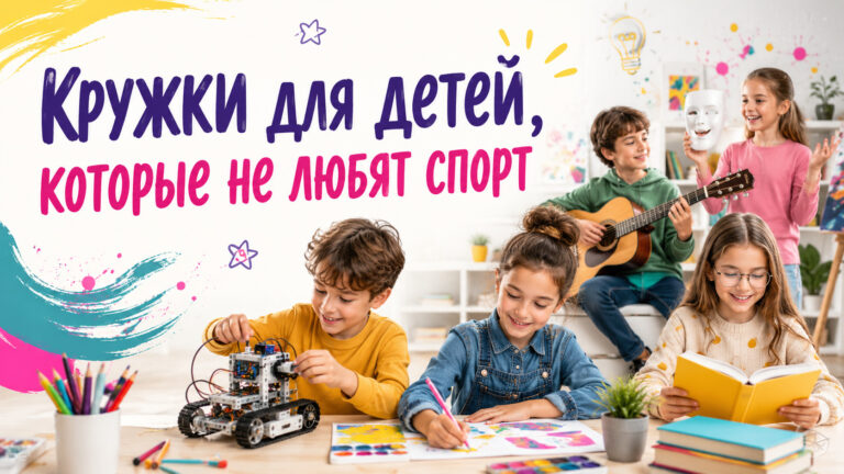 Кружки для детей, которые не любят спорт