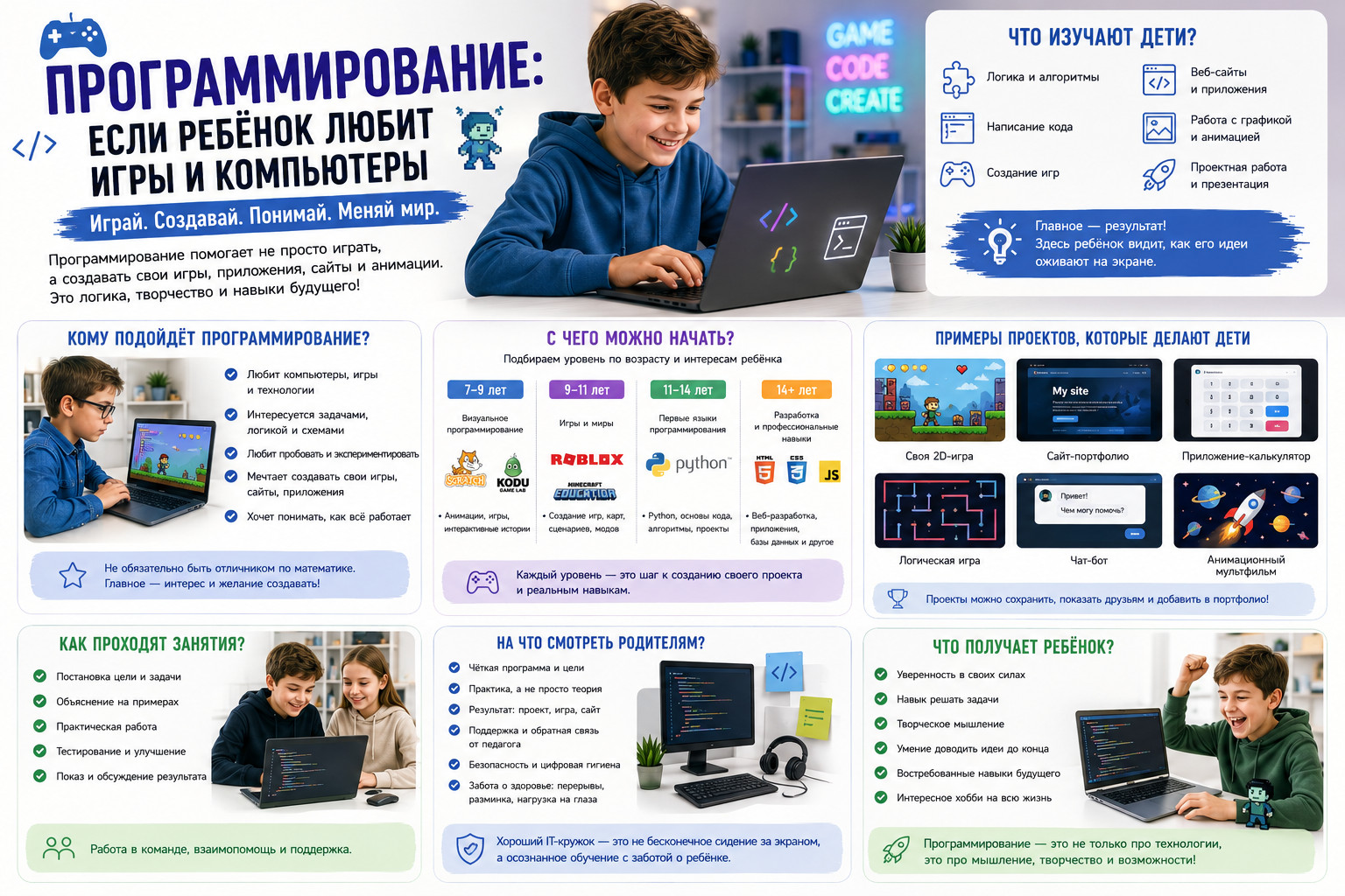 Программирование для детей: начни создавать! 