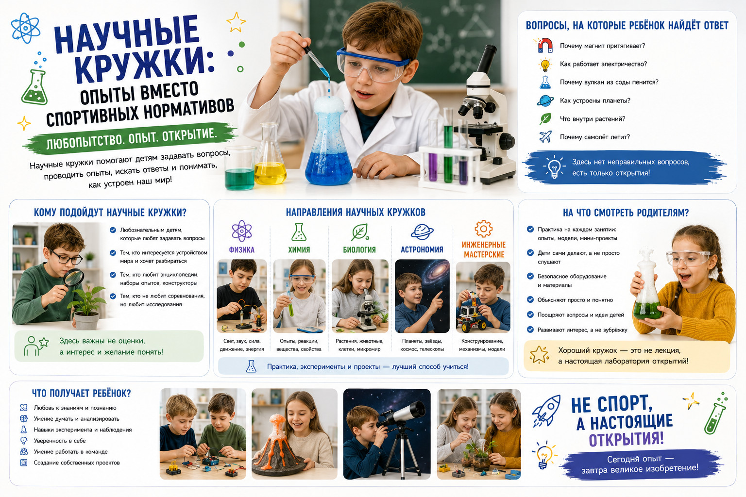 Научные кружки: опыт и открытия 