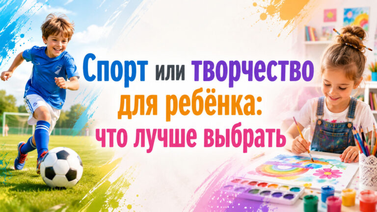 Спорт или творчество для ребёнка: что лучше выбрать