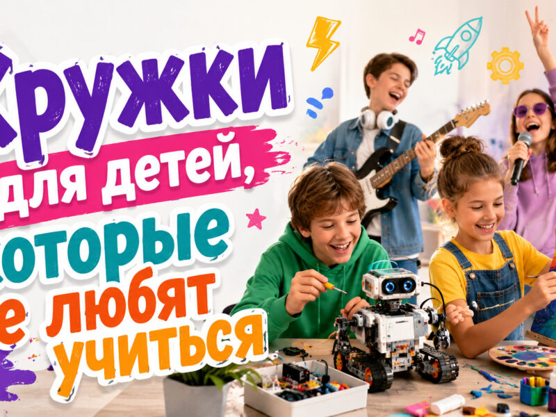 Кружки для детей, которые не любят учиться
