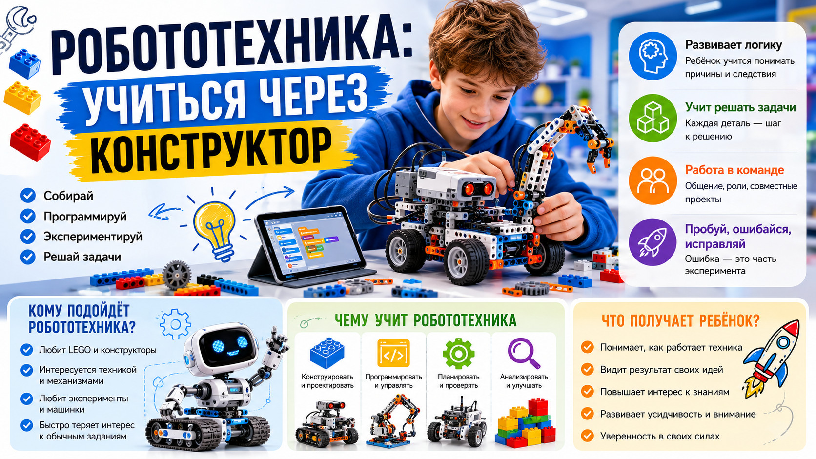 Робототехника для детей: учимся через конструктор