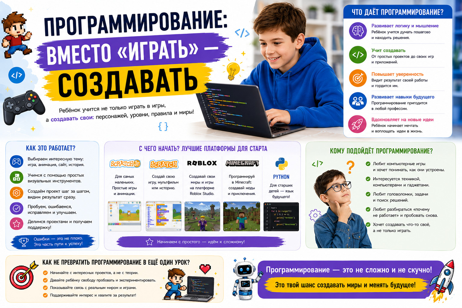 Программирование для детей: создай будущее!