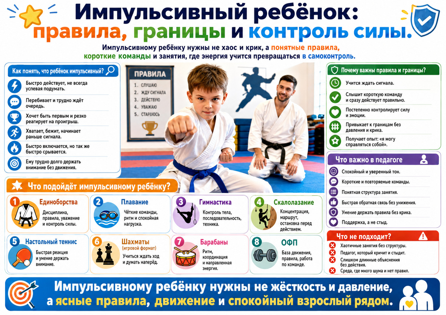 Правила для импульсивного ребёнка