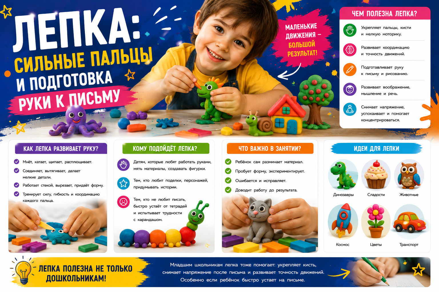 Лепка для развития малышей

