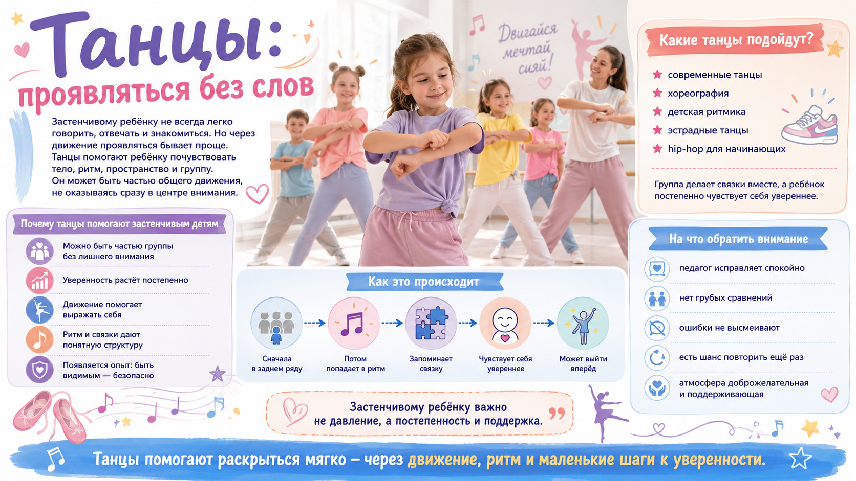 Танцы для уверенных шагов детей

