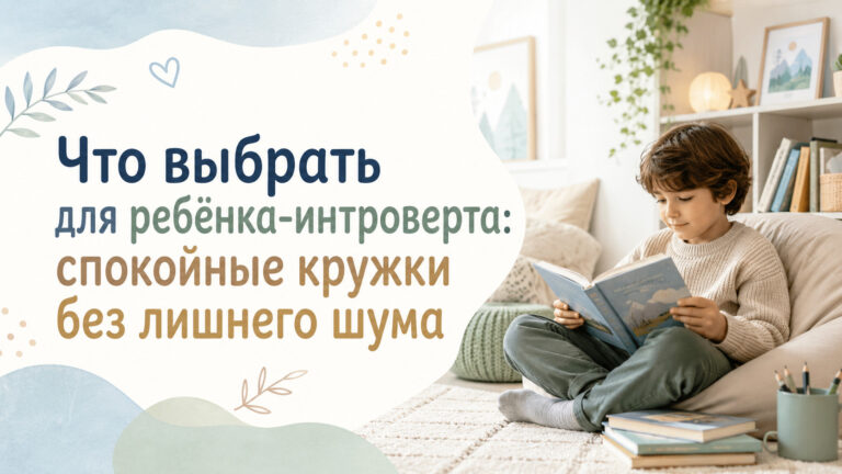 Что выбрать для ребёнка-интроверта: спокойные кружки без лишнего шума