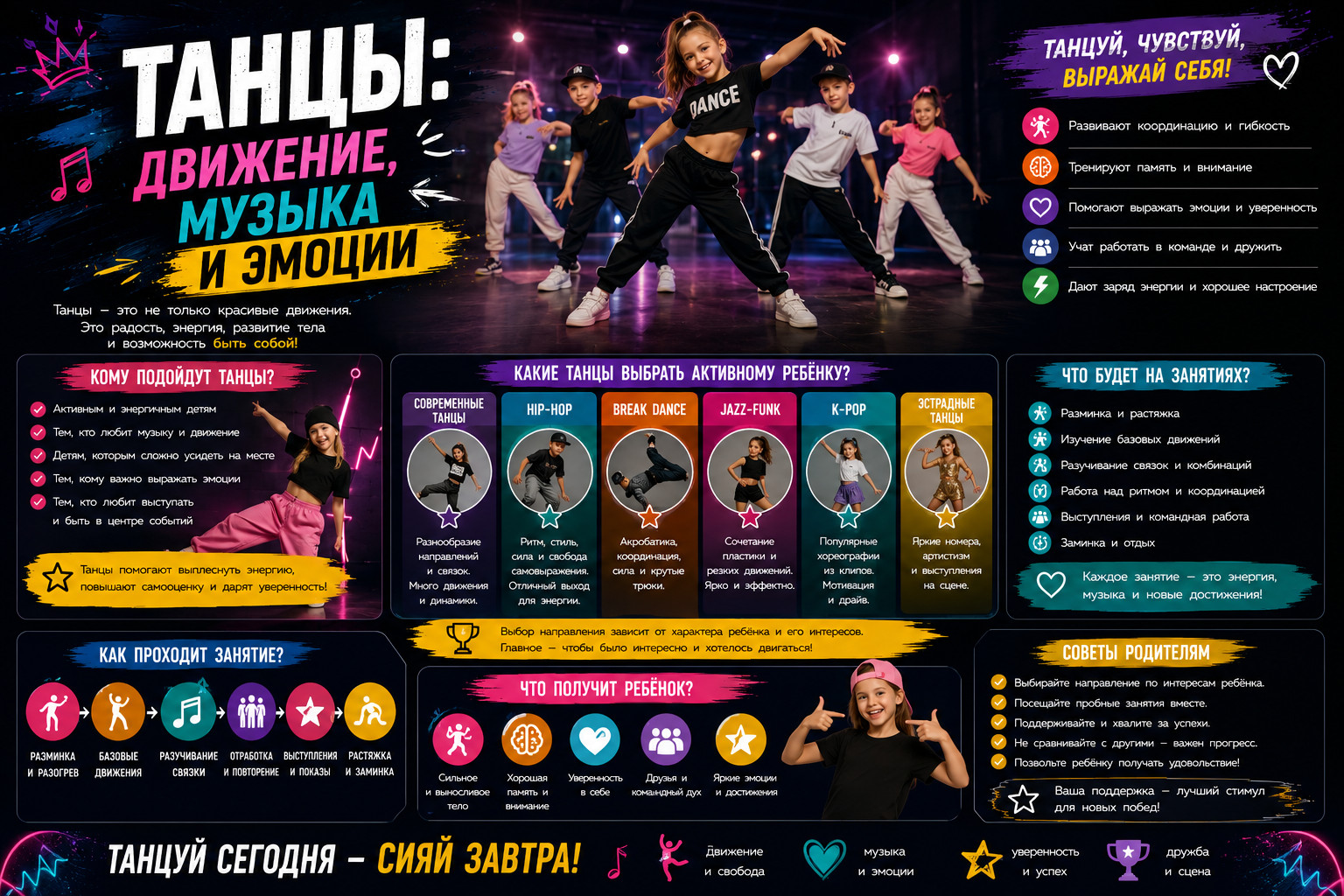 Танцы: энергия, музыка и эмоции